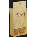 Two Bottle Wine Box w/ Dividers w/Imprint or Brand